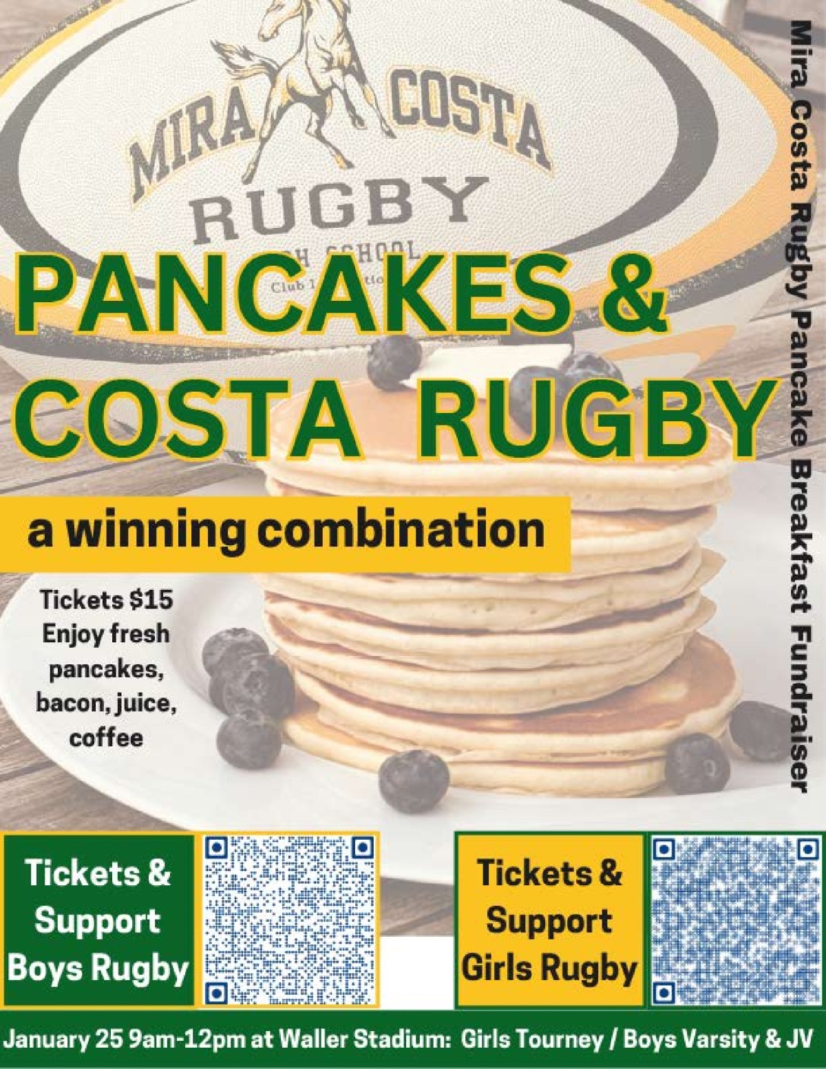 Rugby Pancake Breakfast 2024